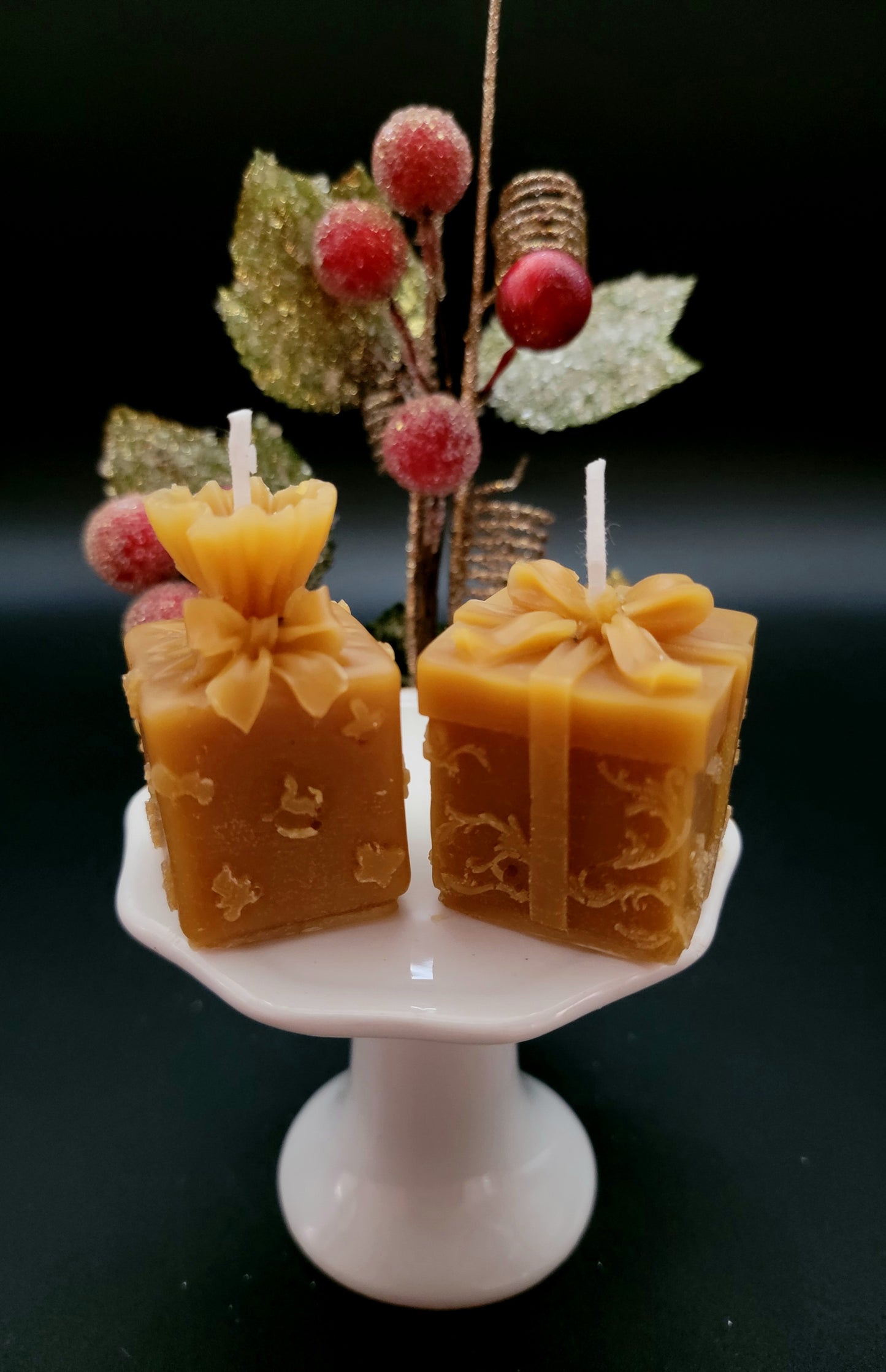 Holiday Beeswax Candles