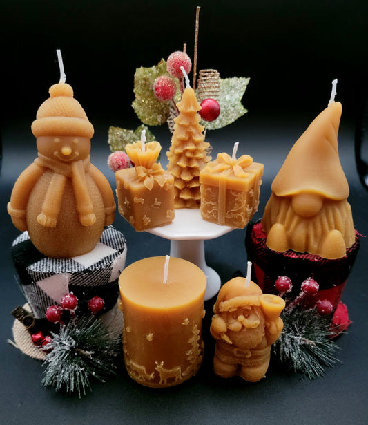 Holiday Beeswax Candles