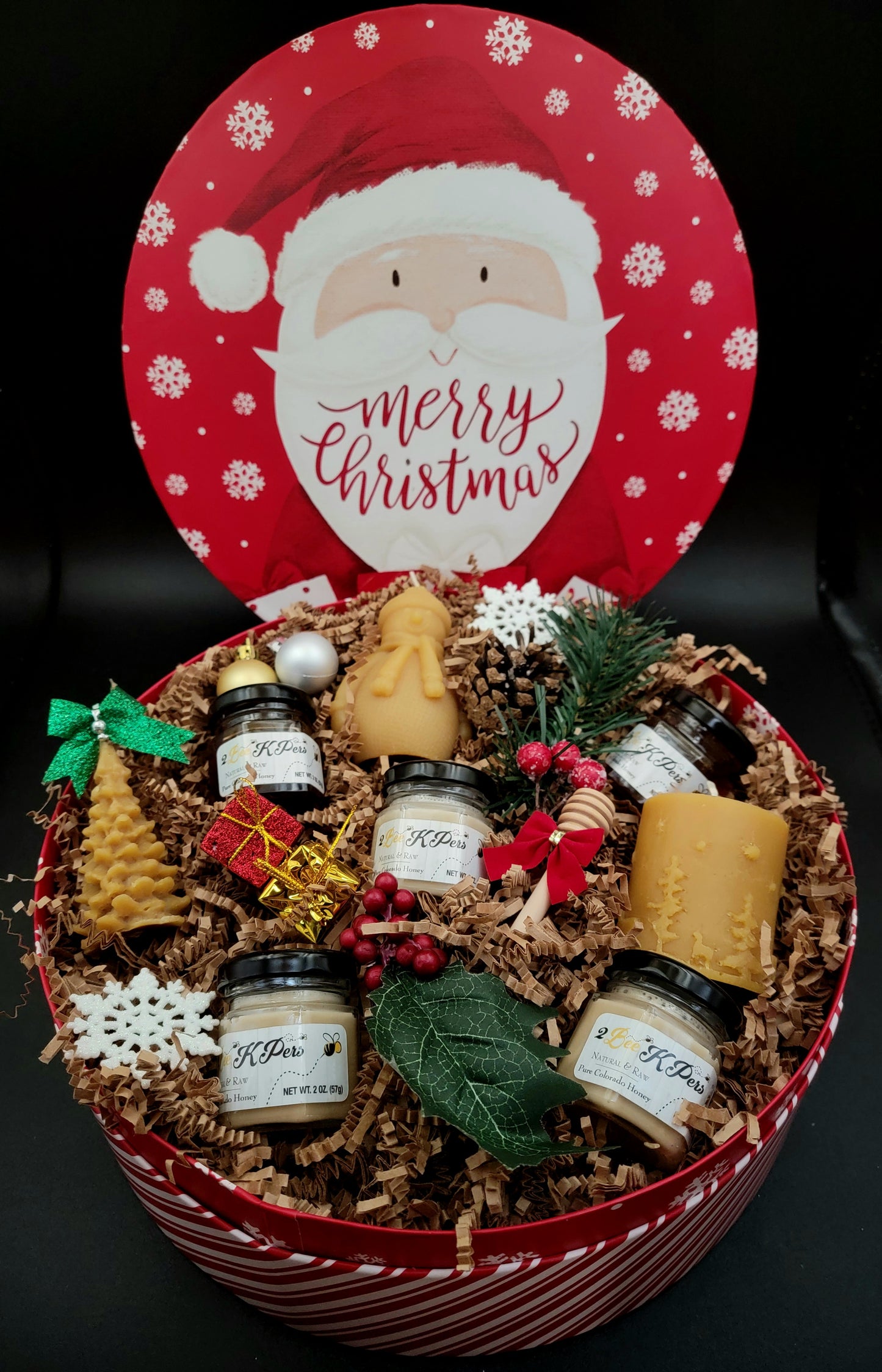 Festive Round Boxes