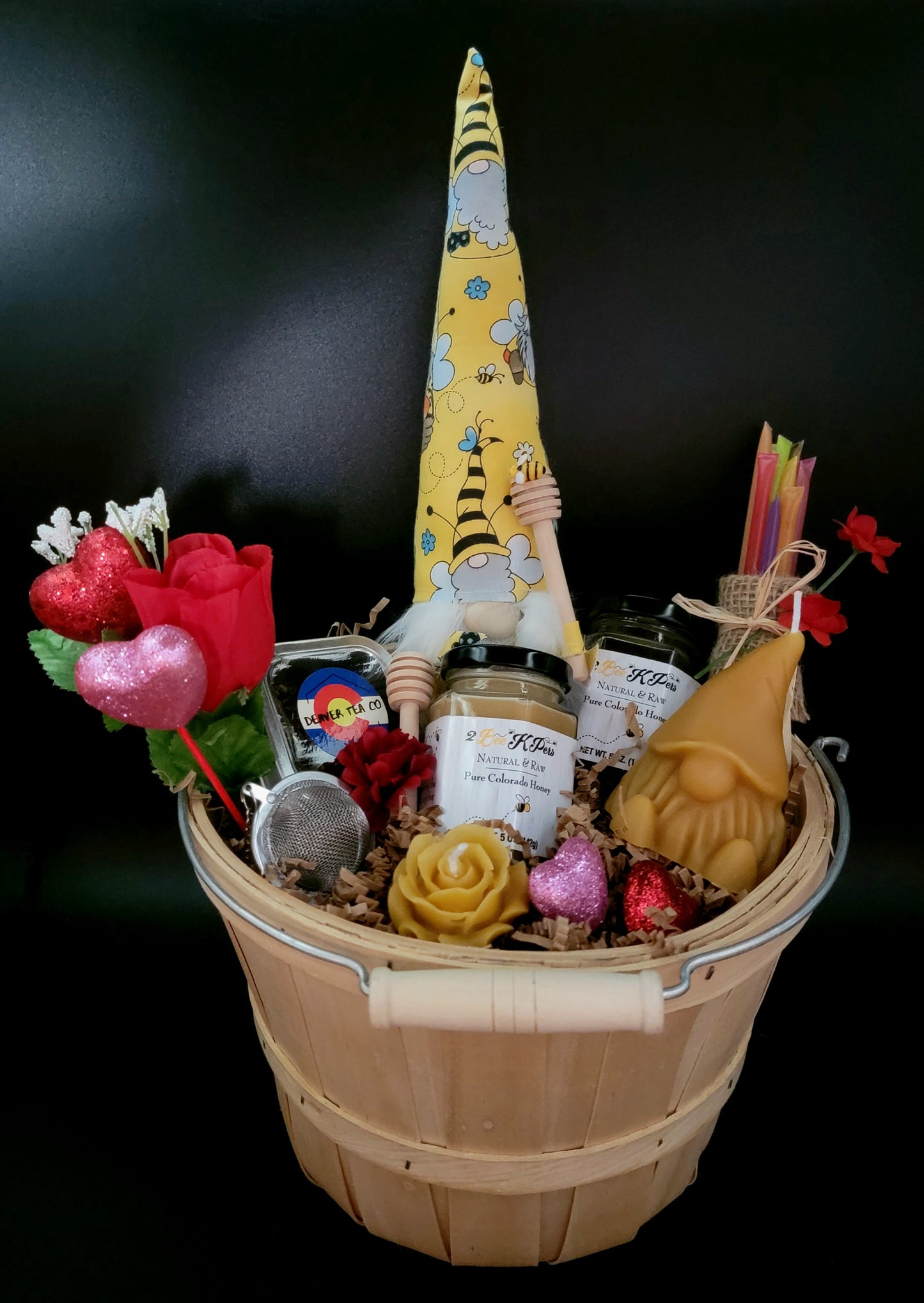 Natural Valentine's Gnome Baskets