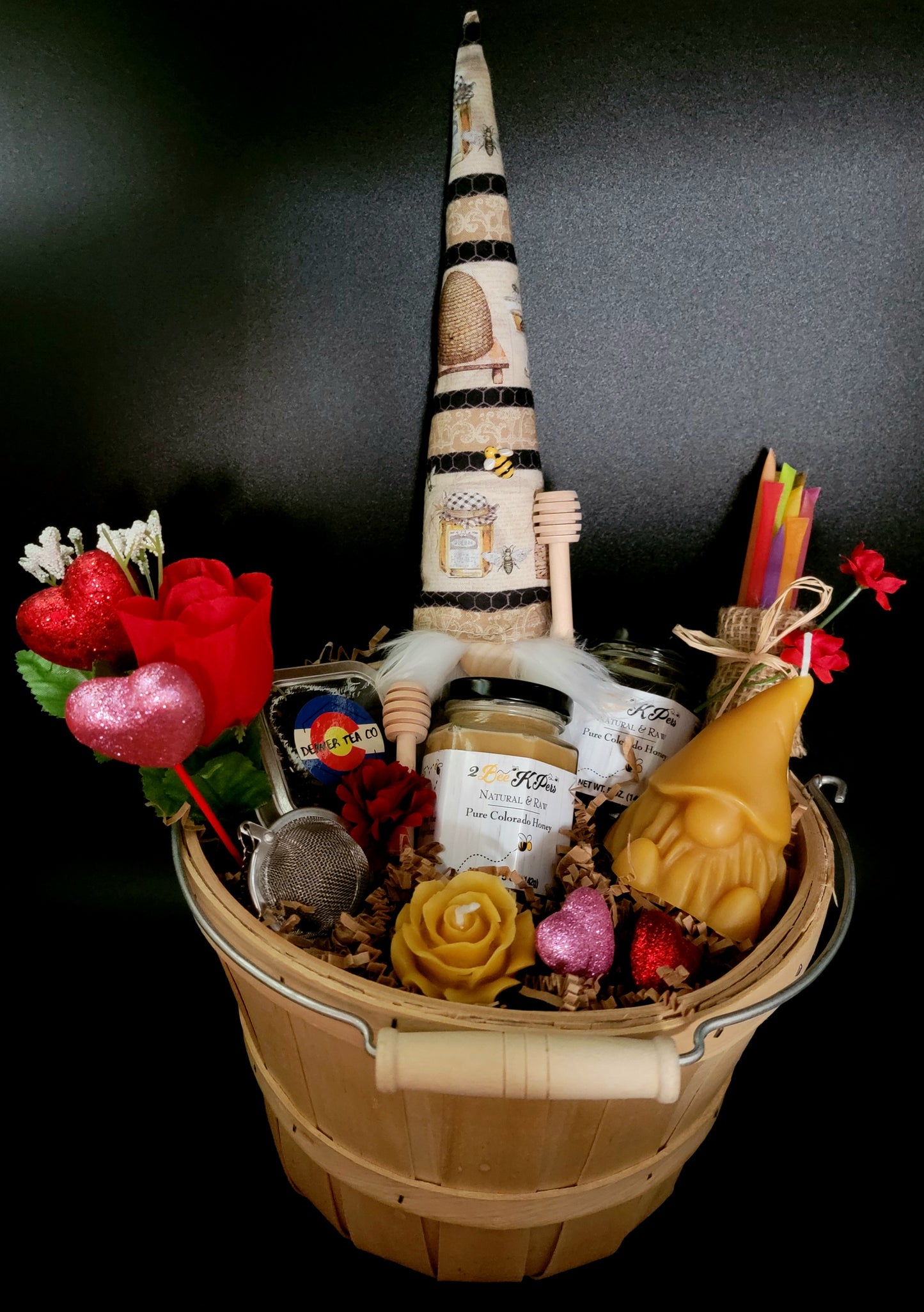 Natural Valentine's Gnome Baskets