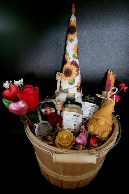 Natural Valentine's Gnome Baskets