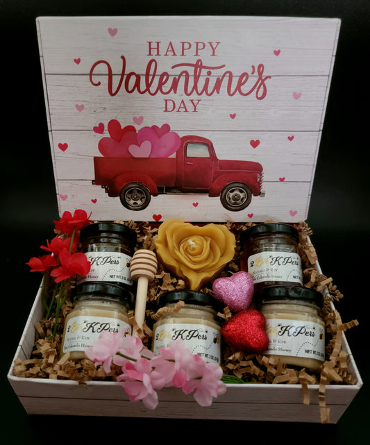 Valentine's Red Truck Flip-Top Sampler Box