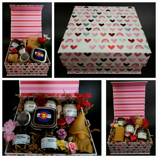 Rainbow Hearts Flip-Top Boxes