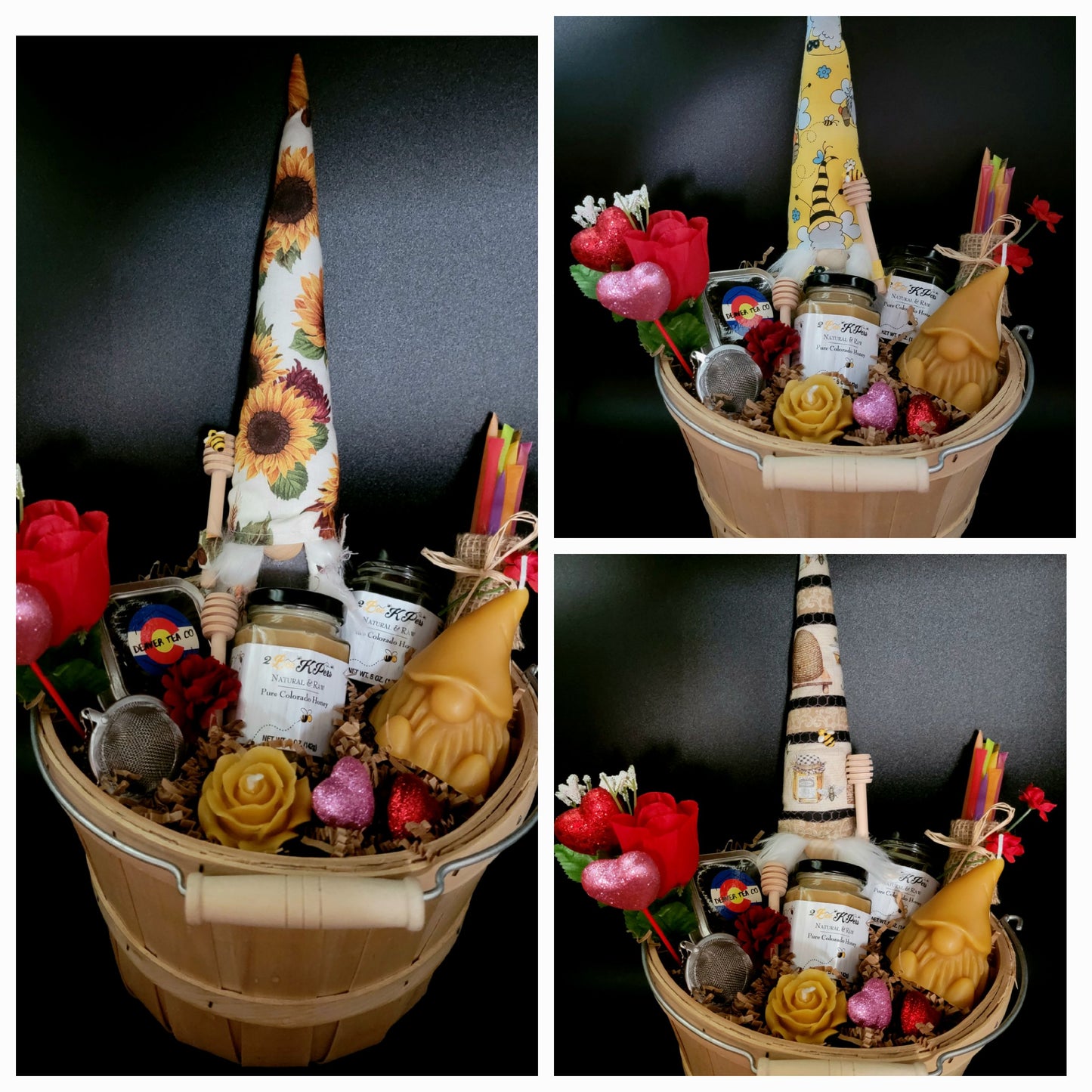 Natural Valentine's Gnome Baskets