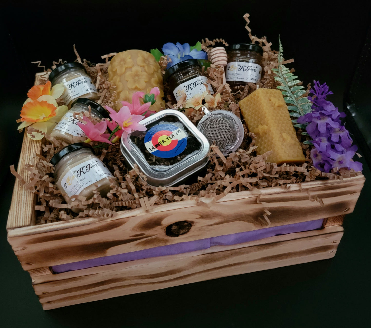 Spring Sampler Wood Crate