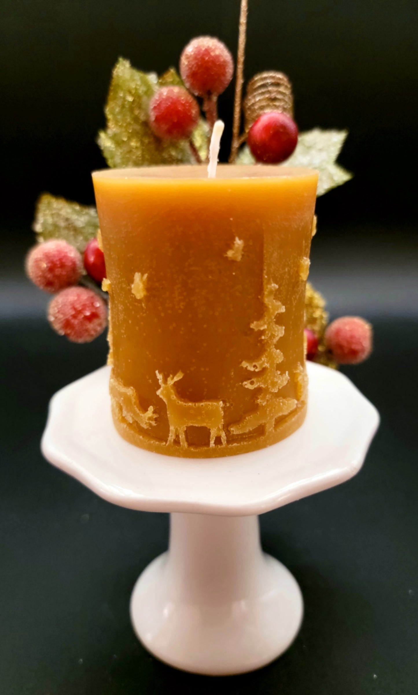 Holiday Beeswax Candles