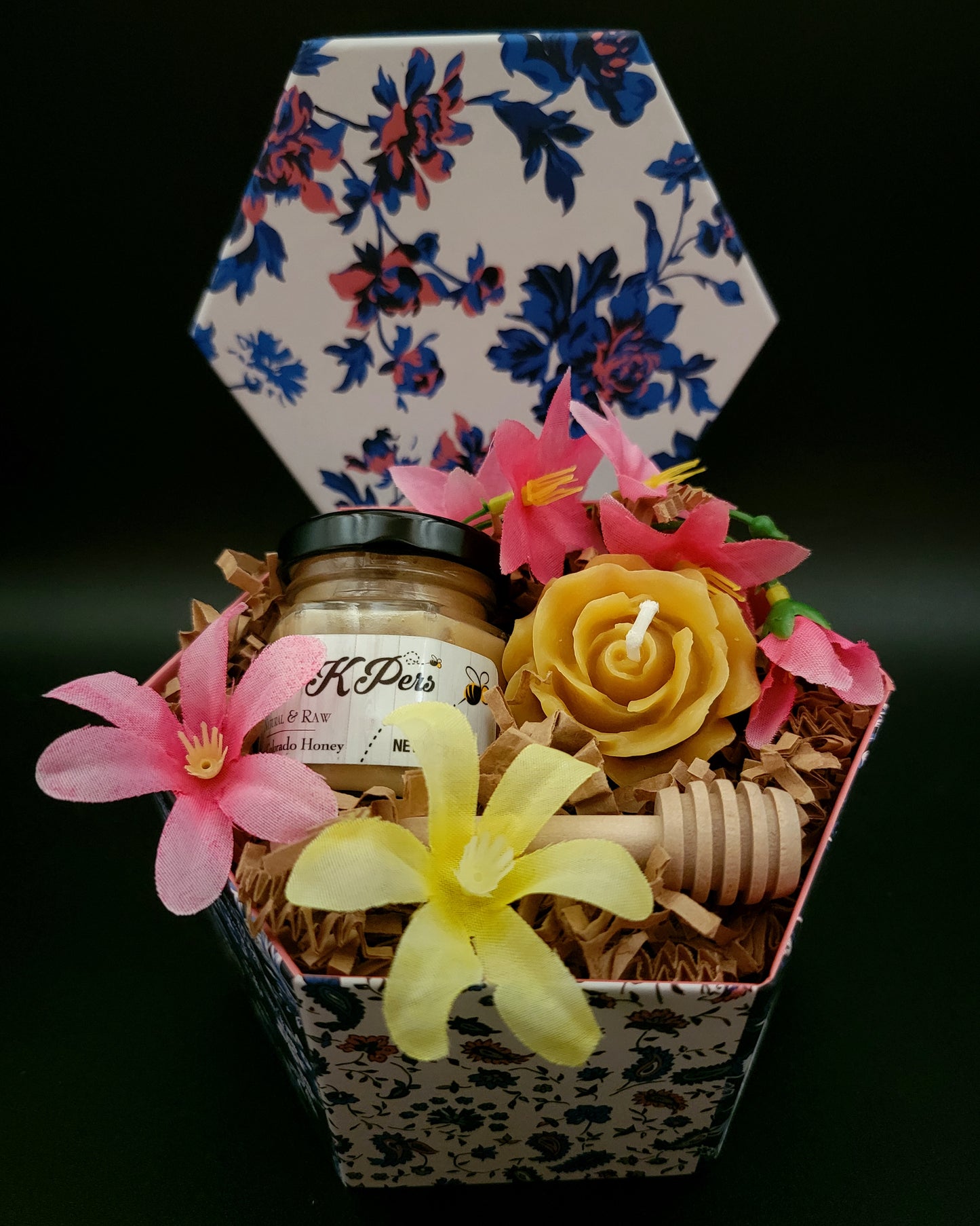 Hexagon Flowers Spring Box