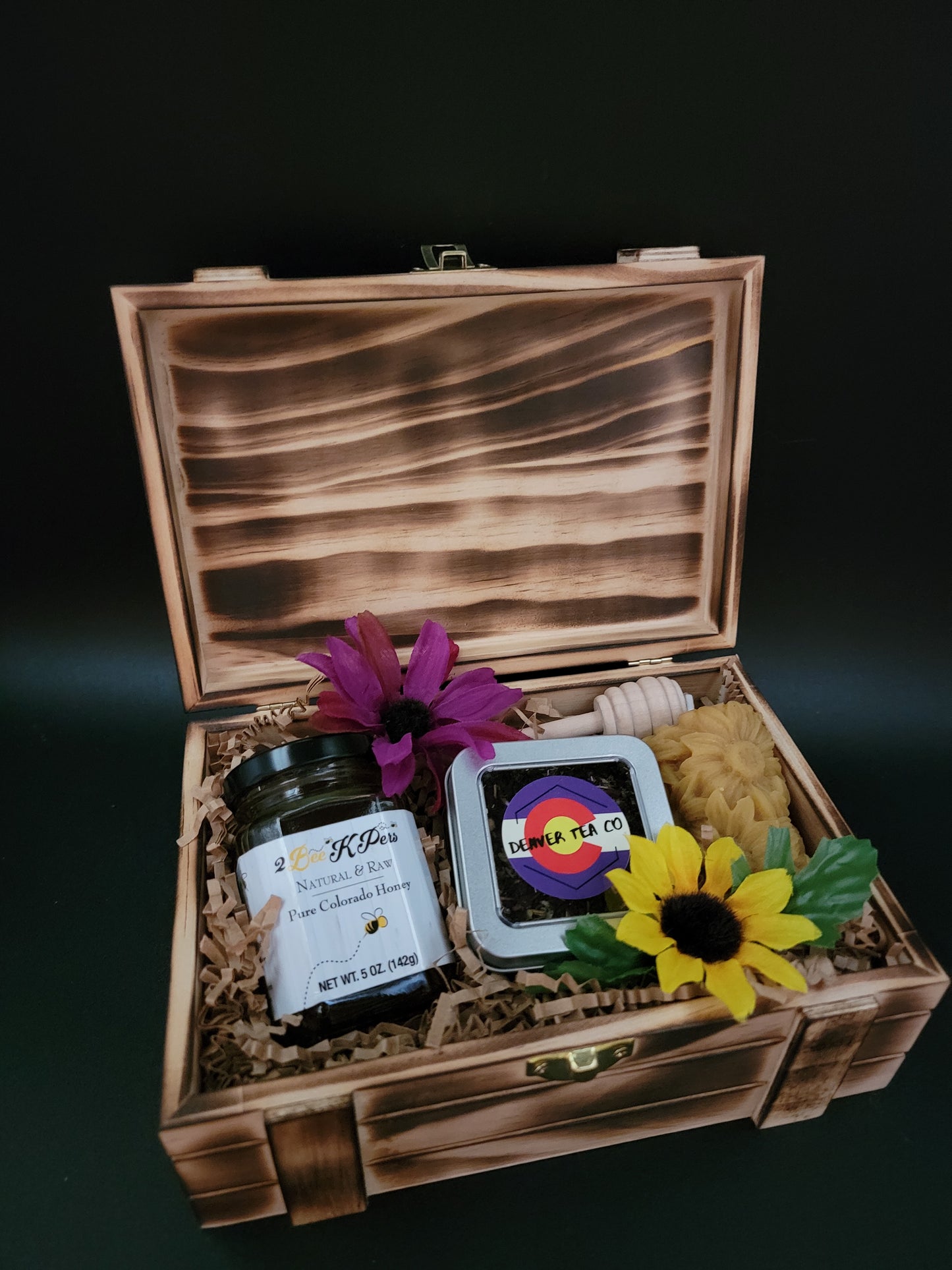 Wood Keepsake Treasure Spring Box