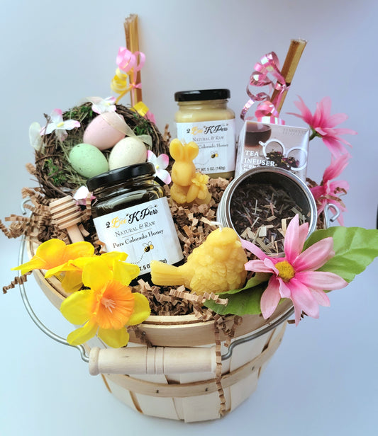 Natural Spring Birds Easter Basket