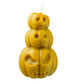 Jack-o'-Lantern Stack Beeswax Candle