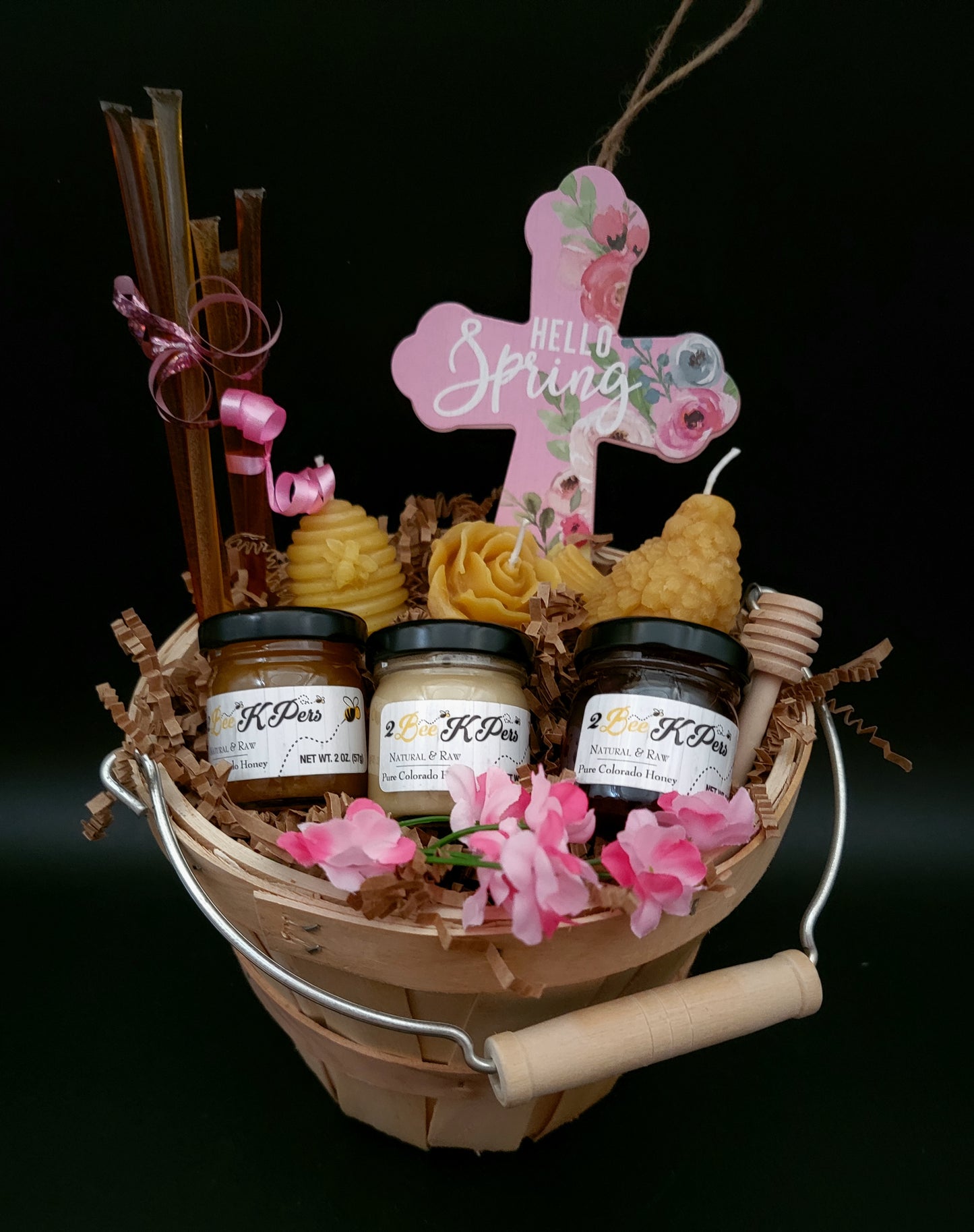 Natural Hello Spring Basket