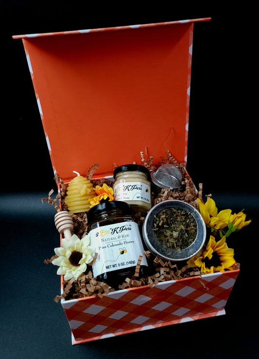 Orange Plaid Spring Box