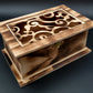 Wood Keepsake Swirl Spring Box