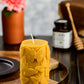 Butterfly Pillar Beeswax Candle