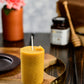 Bee Honeycomb Pillar Beeswax Candle