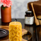 Flower Pillar Beeswax Candle