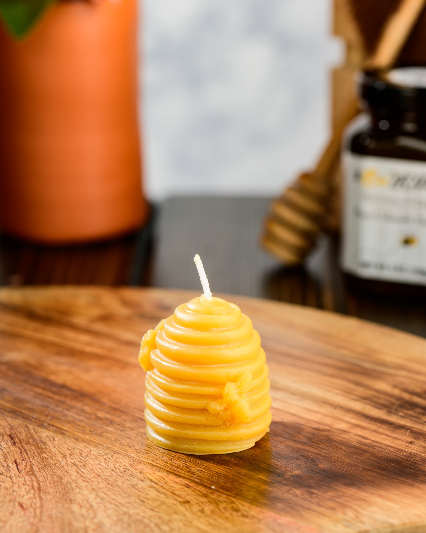 Skep Beehive Beeswax Candle