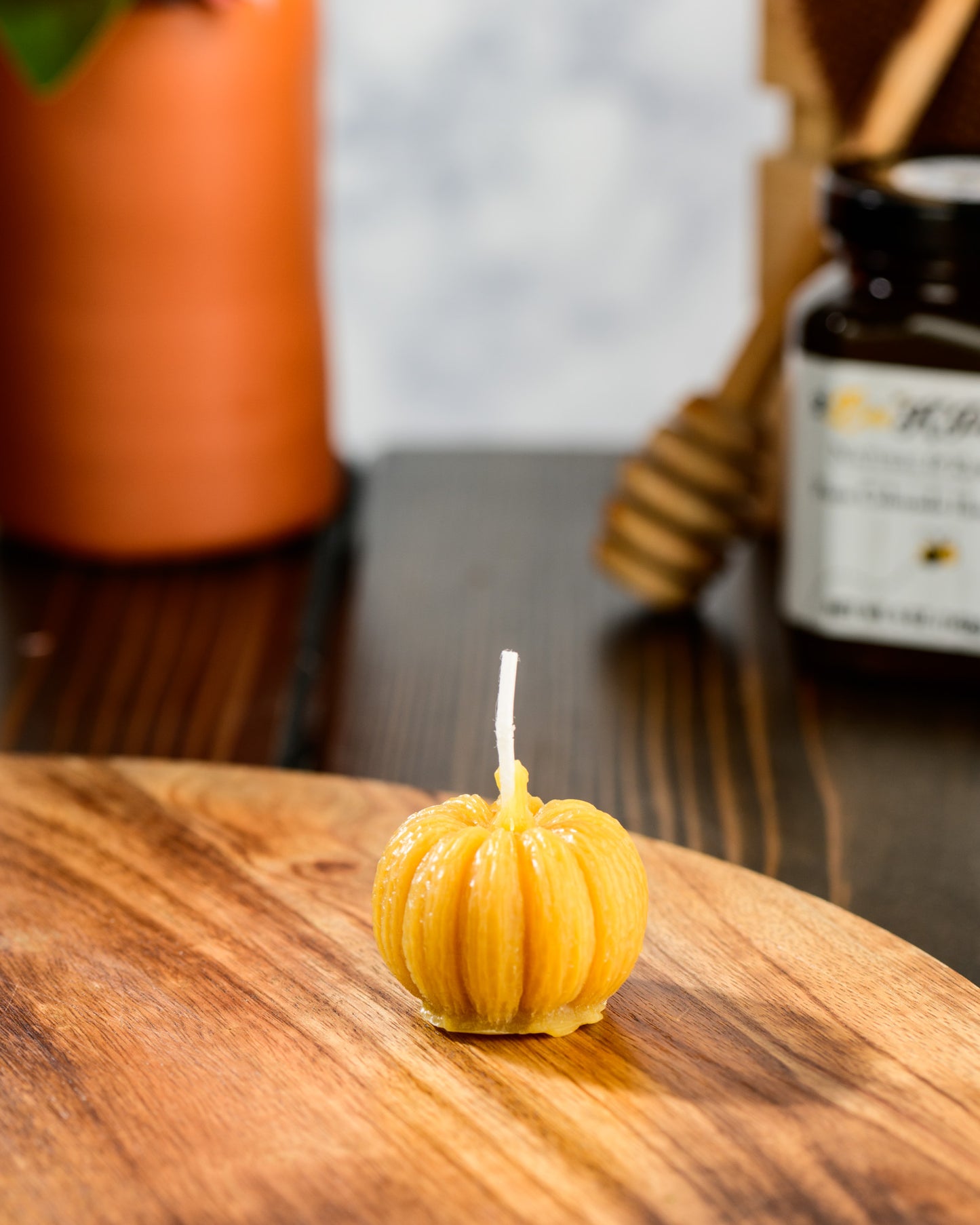 Pumpkin Beeswax Candle