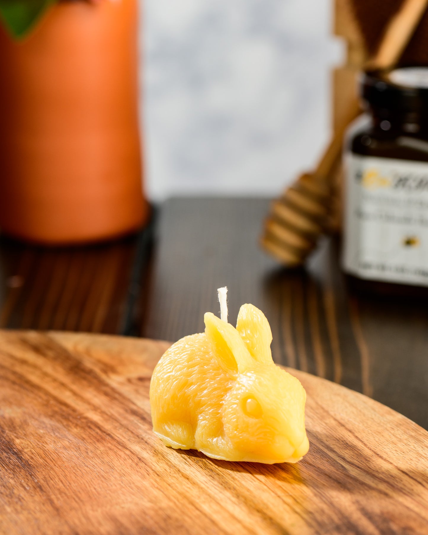 Rabbit Beeswax Candle