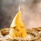 Gnome Beeswax Candle