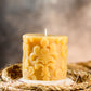 Fleur-de-lis Pillar Beeswax Candle