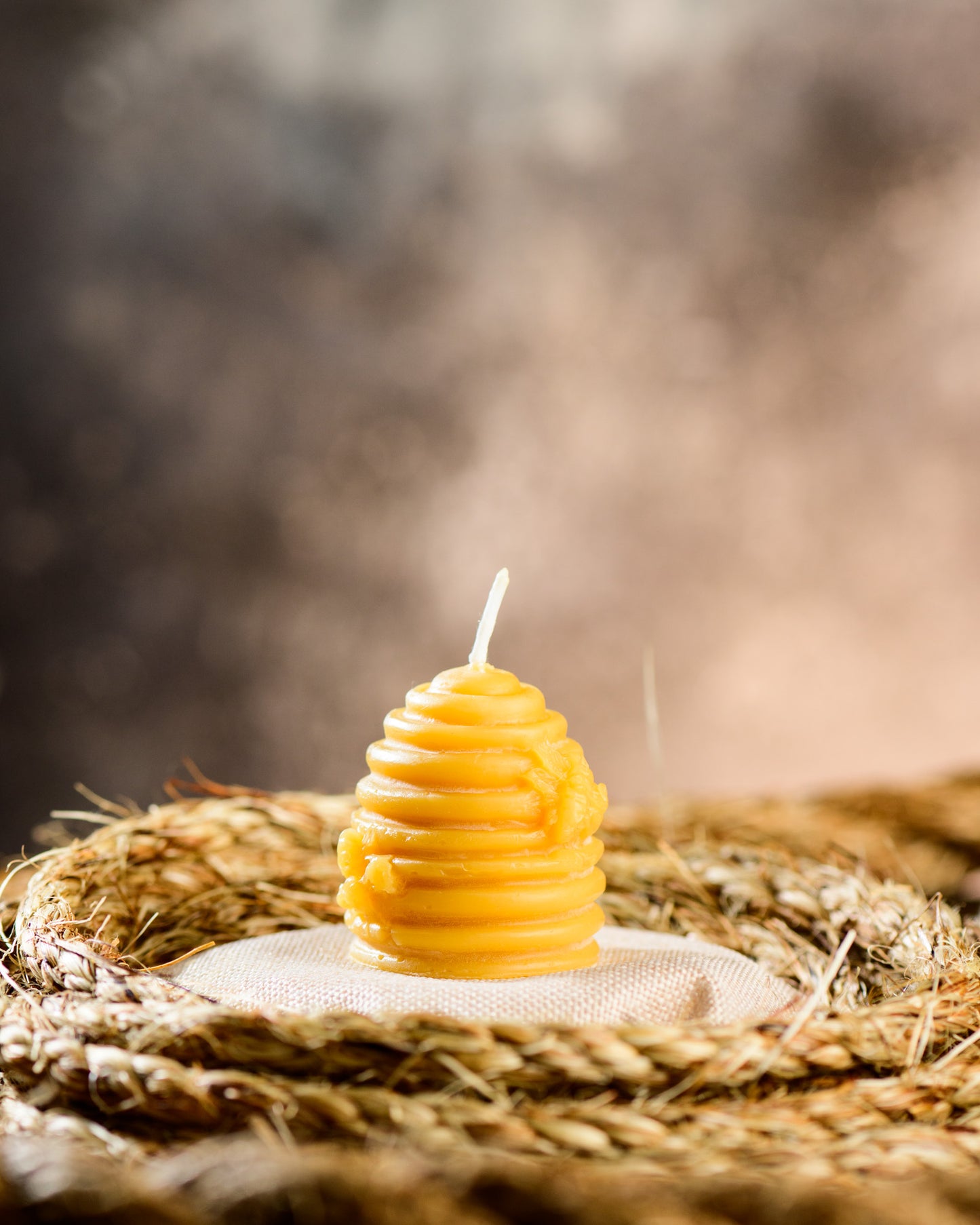 Skep Beehive Beeswax Candle